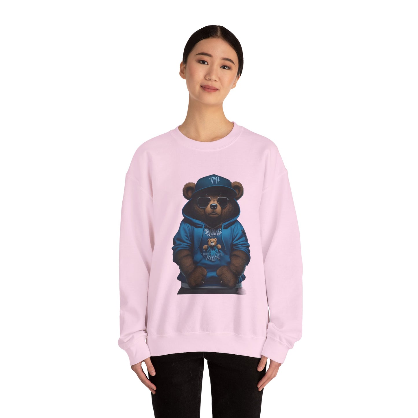 Streetwear Teddy Bear Crewneck sweatshirt | Bear Hoodie Illustration