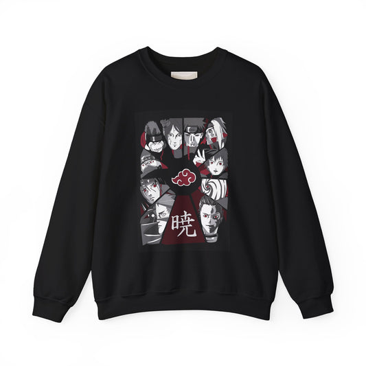 Akatsuki Clan Characters Sweatshirt | Anime Ninja Villains Crewneck