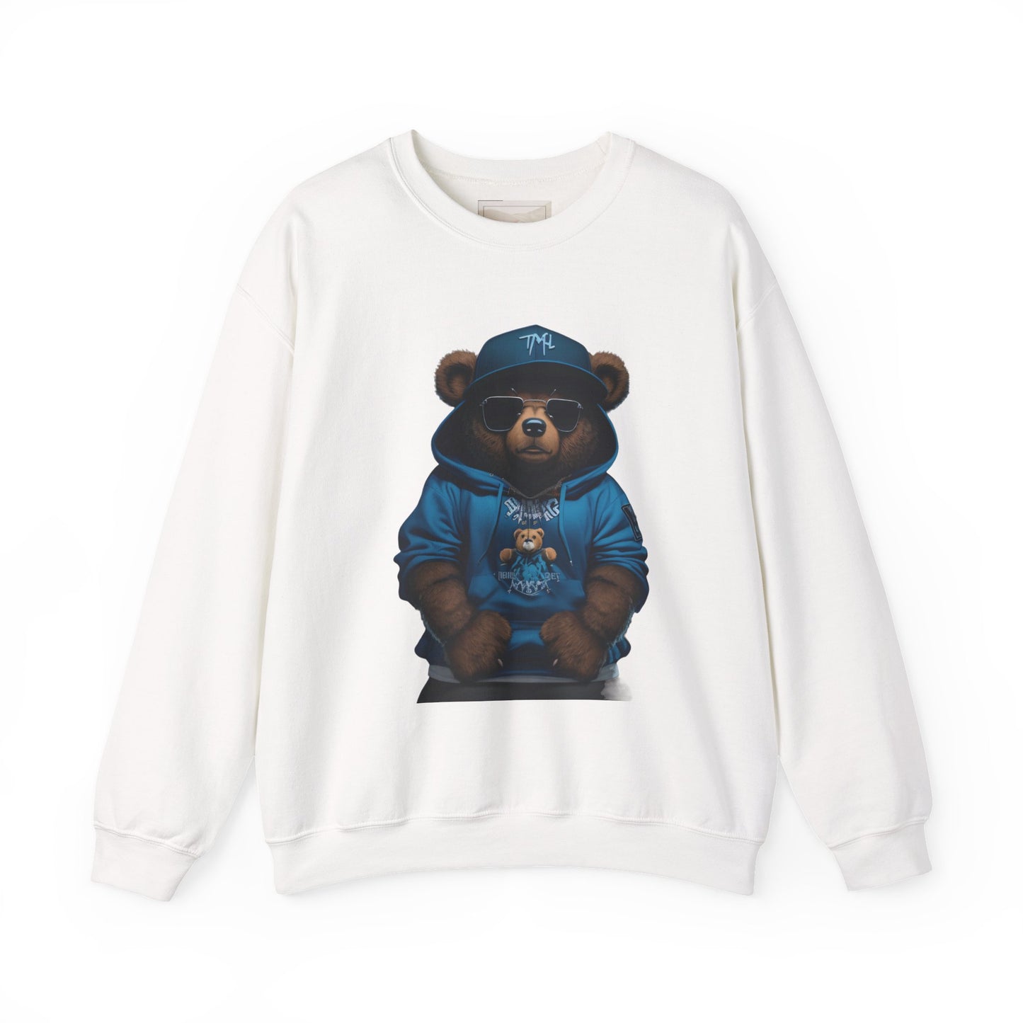 Streetwear Teddy Bear Crewneck sweatshirt | Bear Hoodie Illustration