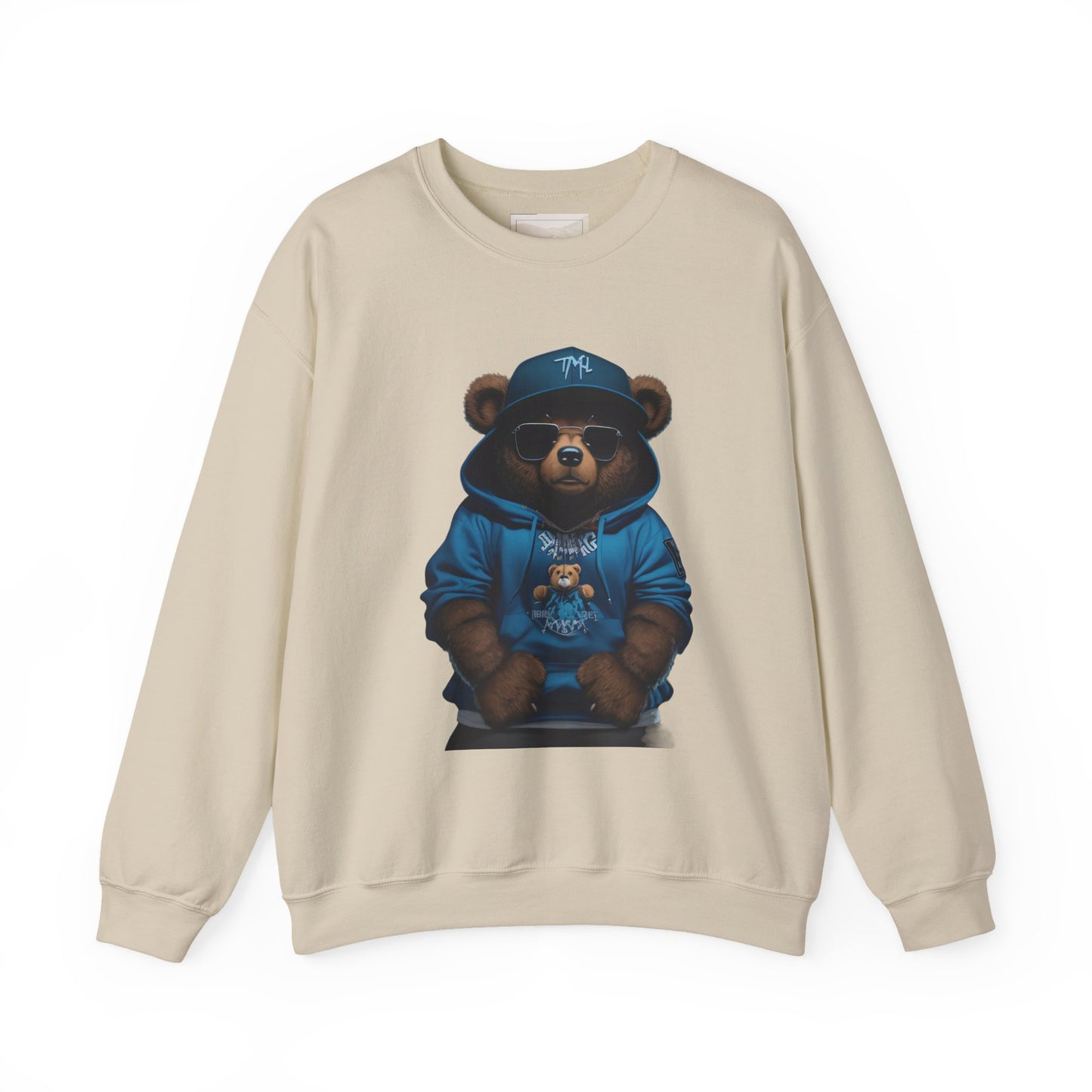 Streetwear Teddy Bear Crewneck sweatshirt | Bear Hoodie Illustration