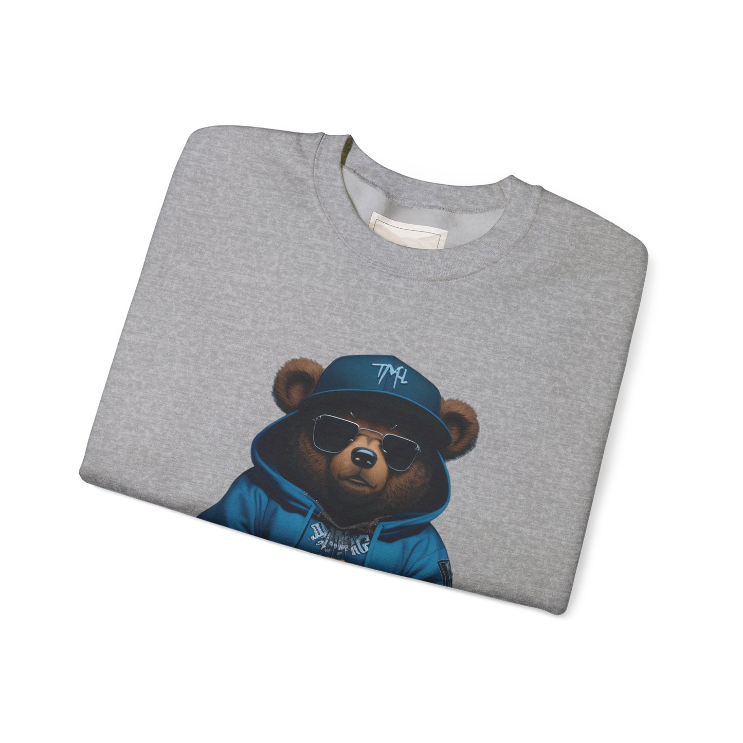 Streetwear Teddy Bear Crewneck sweatshirt | Bear Hoodie Illustration