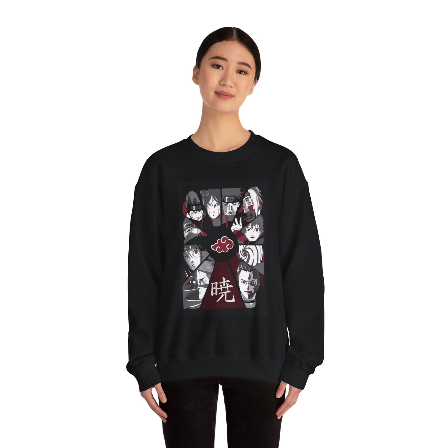 Akatsuki Clan Characters Sweatshirt | Anime Ninja Villains Crewneck