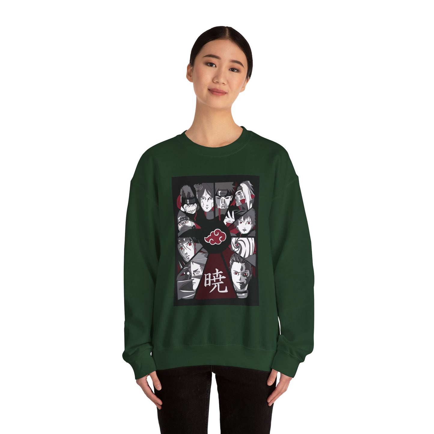 Akatsuki Clan Characters Sweatshirt | Anime Ninja Villains Crewneck