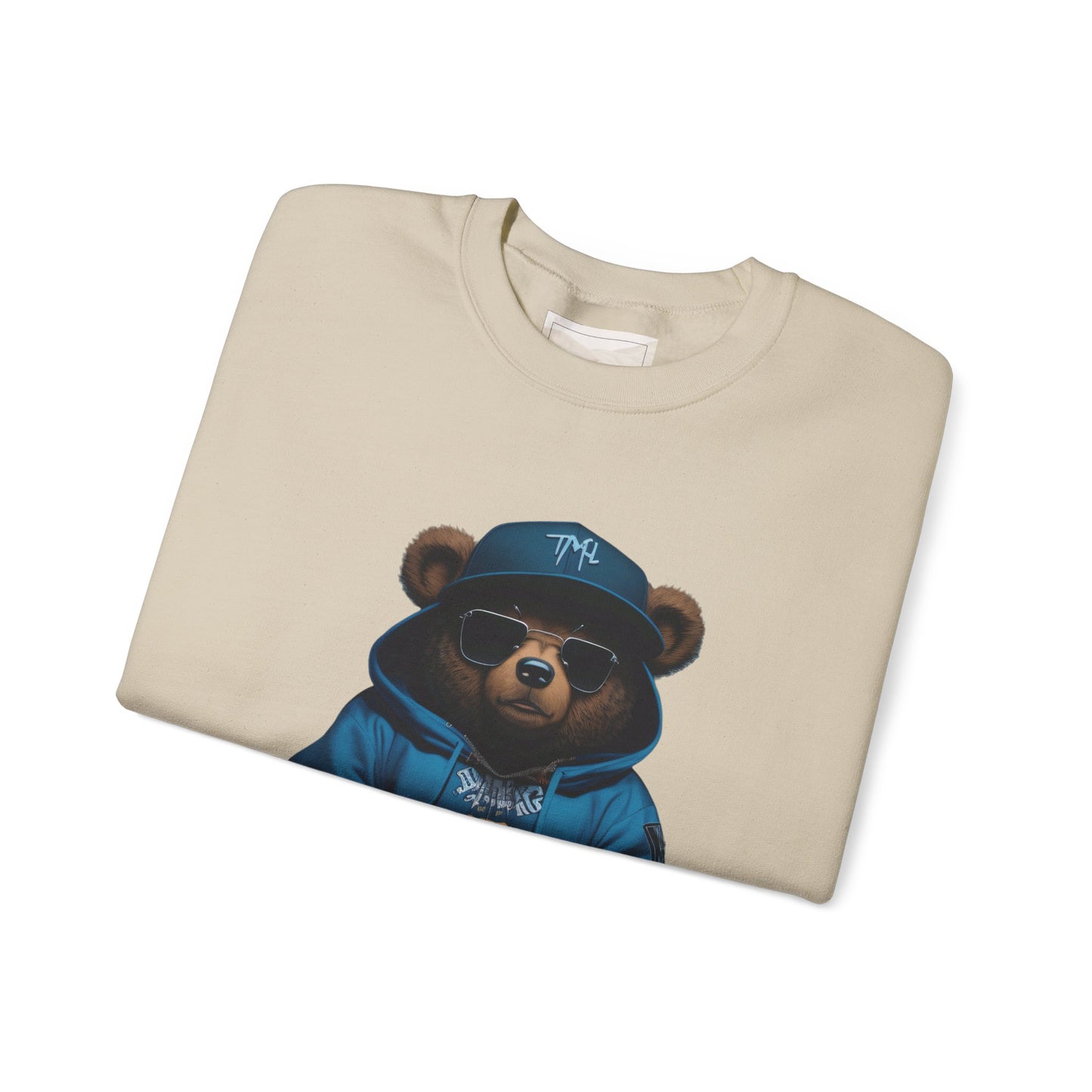 Streetwear Teddy Bear Crewneck sweatshirt | Bear Hoodie Illustration