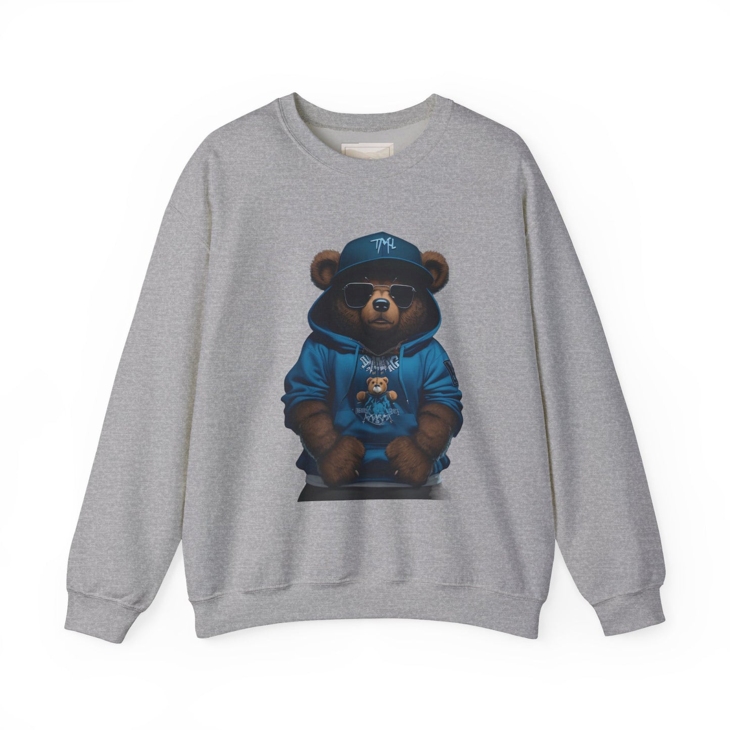 Streetwear Teddy Bear Crewneck sweatshirt | Bear Hoodie Illustration